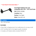 thumbnail image 2 of Front Right Stabilizer Bar Link - Compatible with 1993 - 1997 Ford Probe 1994 1995 1996, 2 of 2