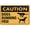 Warning Sign 2, variant on Caution Do Not Lean On Rail Sign 8"x12", Aluminum Tin Warning Signs for Home Outdoor Garden, High Visibility Safety Sign for Balcony