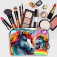 thumbnail image 3 of Robot Unicorn AttackPVC Cosmetic Storage Bag with Zipper, Printed Design -Makeup Bag, Small Coin Pouch, Makeup Organizer Cosmetic Storage Box for Ladies and Girls- Ideal for Travel and Daily Use, 3 of 6