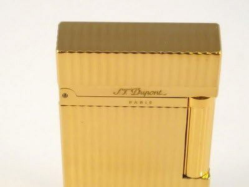 S.T. Dupont Ligne 2, Gold Vertical Lines, 16827 (016827