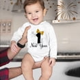 thumbnail image 2 of Huowey My First New Year Clothes Baby Boy Girl New Year Outfits Letter Print Romper Jumpsuit Outfits Set, 2 of 5