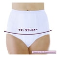 thumbnail image 4 of 3-Pack Women's Maximum Absorbency Reusable Bladder Control Panties White 7X (Fits Hip: 59-61"), 4 of 10