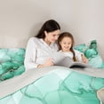 thumbnail image 5 of Manfei Marble Watercolor Bedding Comforter Set 2pcs for Boys Girls,Stone Pattern Twin Comforter Sets Microfiber,Abstract Gradient Breathable Bedding Set,Lightweight Room Decor,Reversible, 5 of 8