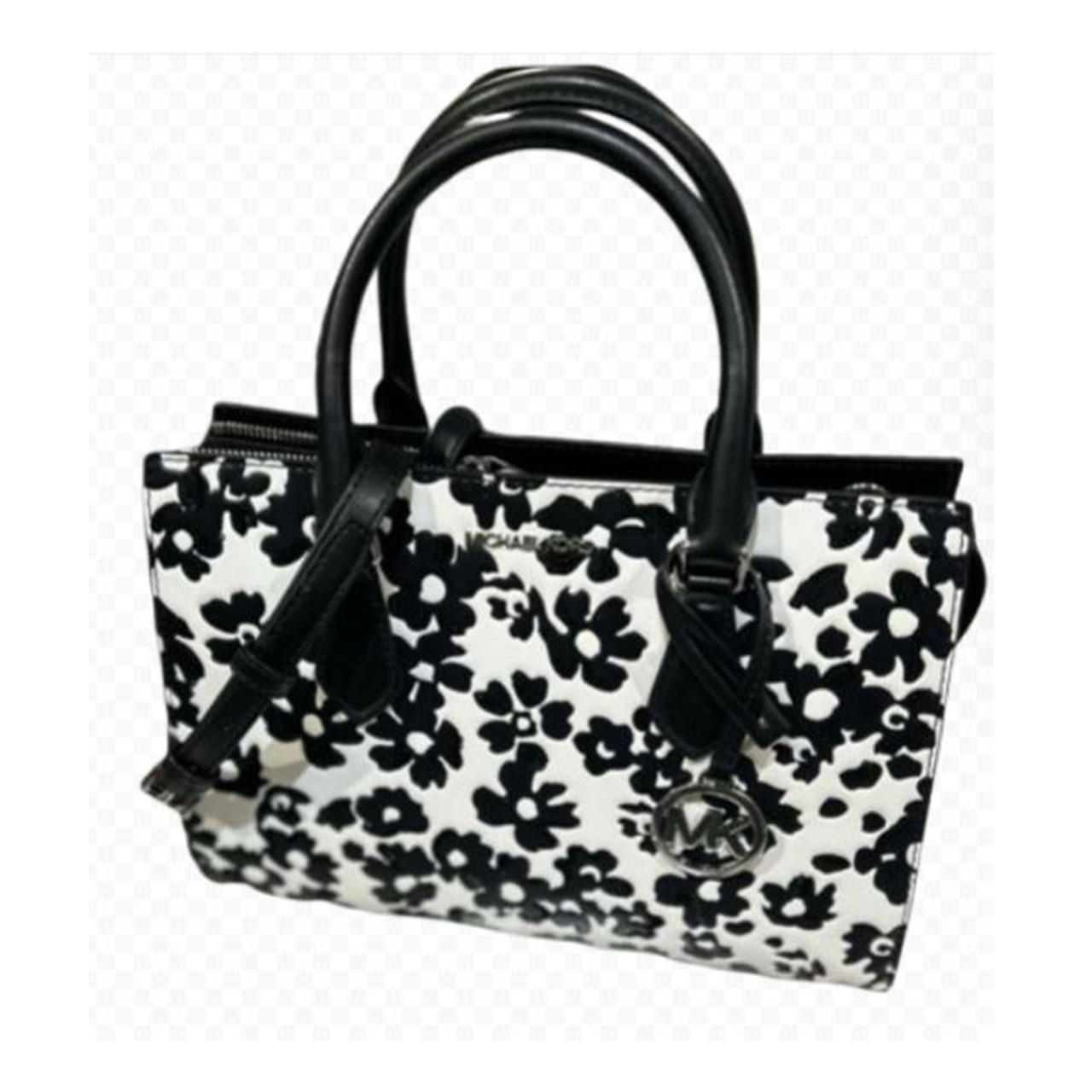 Michael Kors Women's Sheila Medium Signature Logo Satchel (Dark