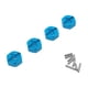 thumbnail image 3 of Adaptador de conversión hexagonal de rueda de 12 mm para 1/14 14400 para 1/12 124018 124019 Piezas de actualización de coche RC ( Azul Yotijar Adaptador hexagonal para cubo de rueda, 3 of 4