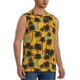 thumbnail image 2 of Fotbe Men's Hawaii Palms Print Men's Sleeveless Muscle Tank Tops Casual T-Shirts for Gym Workout Beach-Small, 2 of 8