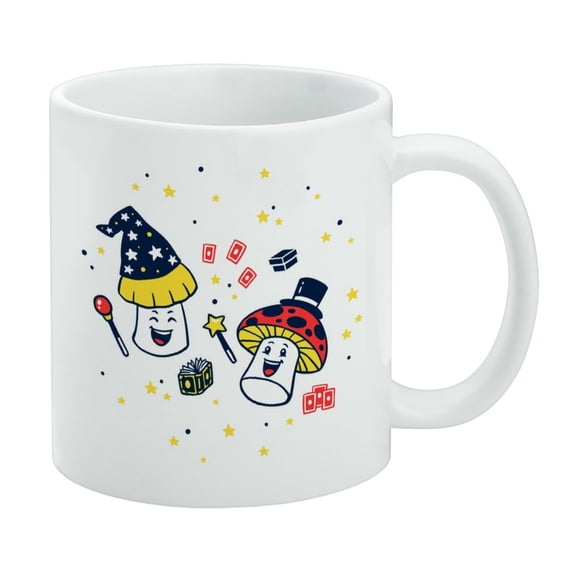Magic Mushrooms Funny Humor White Mug
