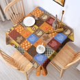 thumbnail image 2 of Fall Gnomes Pumpkins Leaves Square Tablecloth,Waterproof Square Table Cover,Wipeable Spillproof Washable Table Cover for Home Kitchen Party Decor 60"x60"(152x152cm), 2 of 6
