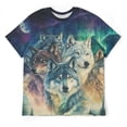 thumbnail image 3 of LAOLIUSN Men'S Wolf Graphic T-Shirt Novelty Animal Print Short Sleeve Top, S-4XL, 3 of 7