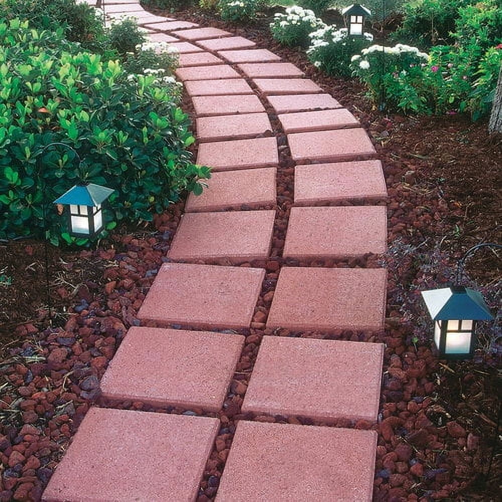 Pavestone 12" Square Red Concrete Stepping Stone