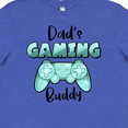 thumbnail image 4 of Inktastic Dad's Gaming Buddy- Aqua Controller Youth T-Shirt, 4 of 5