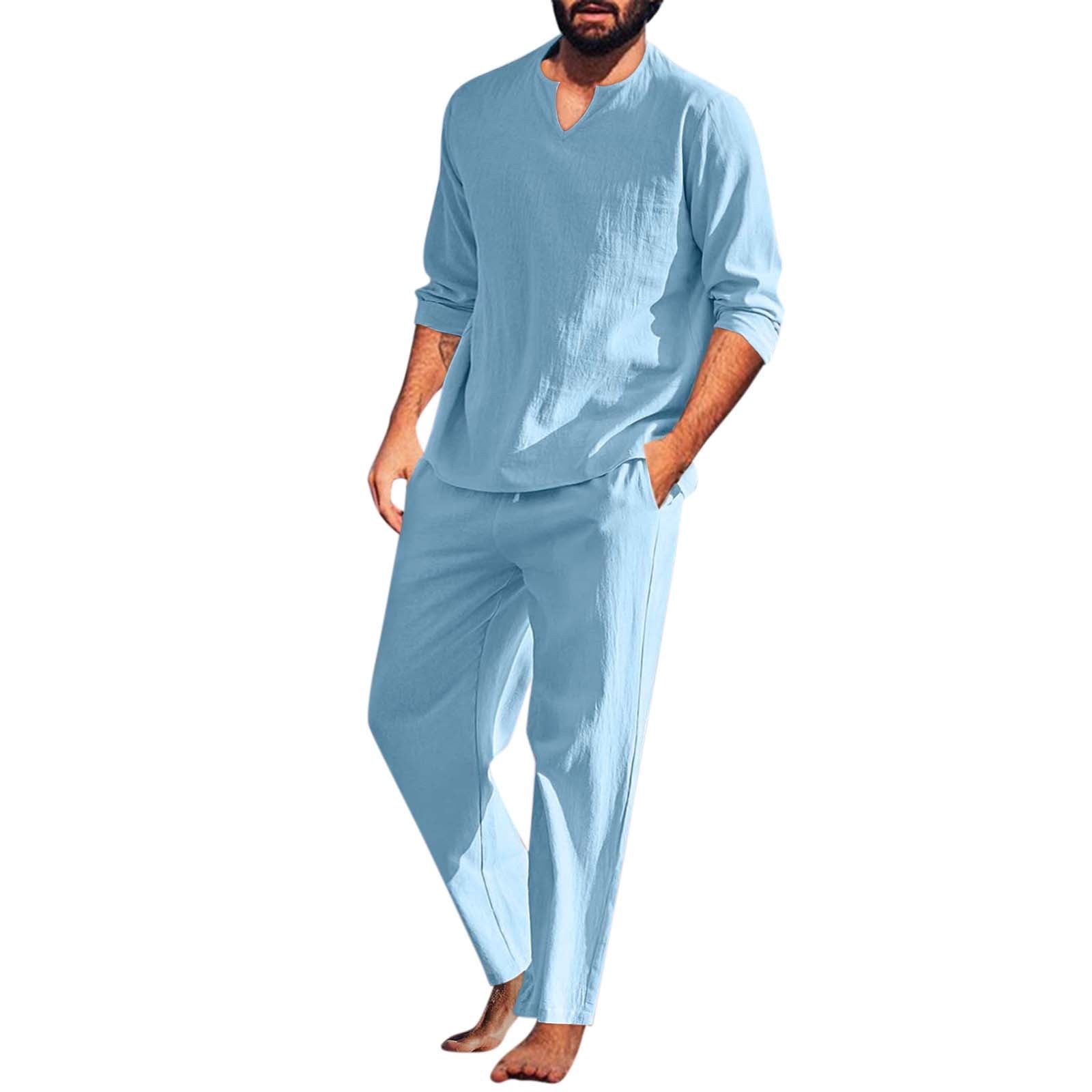 COOFANDY Vêtement Loose COOFANDY Chemise Lin Homme Manches Courtes - Style Plage Décontracté Été Chemise Hawaïenne Coton Vacances