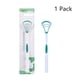 thumbnail image 1 of Seitruly Raspador de lengua Limpieza bucal Aliento fresco Lengua Silicona PP Herramienta de raspado Cuidado bucal, Verde Type2 NO2 Seitruly CE000293-01B, 1 of 6