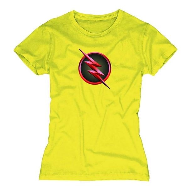 Graphitti DC Comics Reverse Flash TV Symbol Juniors Yellow TShirt