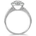 thumbnail image 2 of SZUL Women's 3/4 Carat TW Diamond Halo Ring in 14K White Gold (J-K-L Color, I2-I3 Clarity), 2 of 3