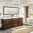 thumbnail image 2 of Eviva Lugano 84" Rosewood Modern Bathroom Vanity with White Integrated Acrylic Double Sink, 2 of 6
