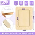 thumbnail image 2 of Tutuviw 10 Pcs Unfinished Wooden Frames DIY Wood Picture Frames Standing Photo Frames DIY Crafts Wood Decorate 4 x 6 in Wood Photo Picture Frames for Crafting Art Projects,Painting Decorations, 2 of 7