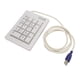thumbnail image 4 of Mini teclado numérico, teclado numérico Teclado numérico mecánico de 17 teclas Teclado portátil Diseño aerodinámico, 4 of 8