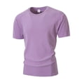 thumbnail image 3 of LTTVQM Workout Shirts for Men 2026 Quick Dry Athletic Gym Tee Shirts Mens Short Sleeve Running Cooling Swimming T-Shirt Light Purple L, 3 of 5