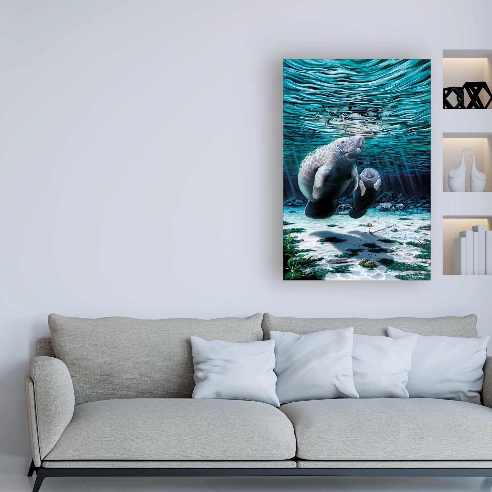 Trademark Fine Art 'Mermaids Of Crystal River' Canvas Art by Dann Spider Warren