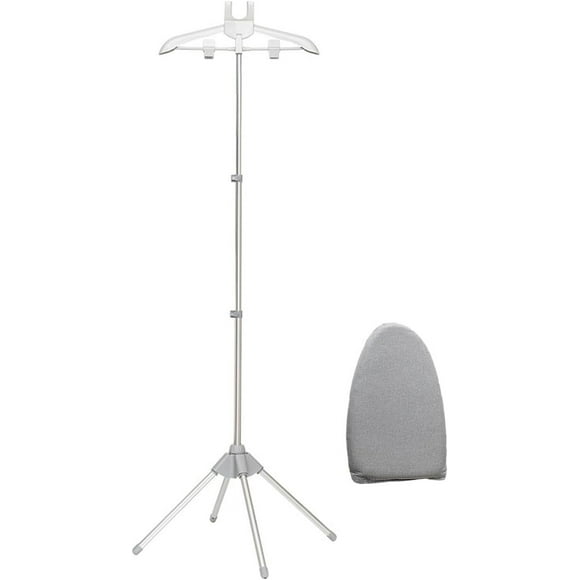 Adjust Floor Standing Garment Steaming Rack with Handheld Ironing Board Optional for Home Use