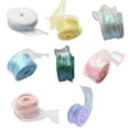 40mm Organza Ribbon for Bouquets Wrapping 10yd Sheer Organza Ribbon ...