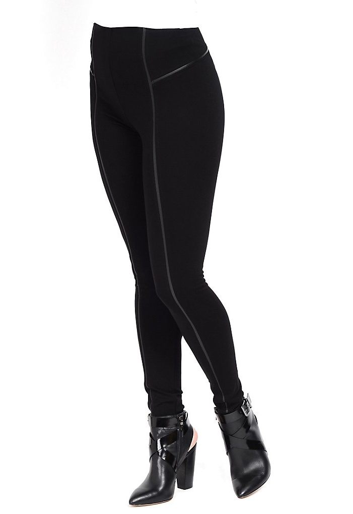 Lysse Leggings 1332 Faux Leather Insert 