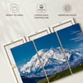 thumbnail image 6 of Elephant Stock Mount Mckinley Denali Wall Art - Horizontal Multi Panel Canvas - 3 Pieceliving Room Wall Decor - Photography Nature Multi Panel - Beige And Gray Decor - 74" x 48", 6 of 8