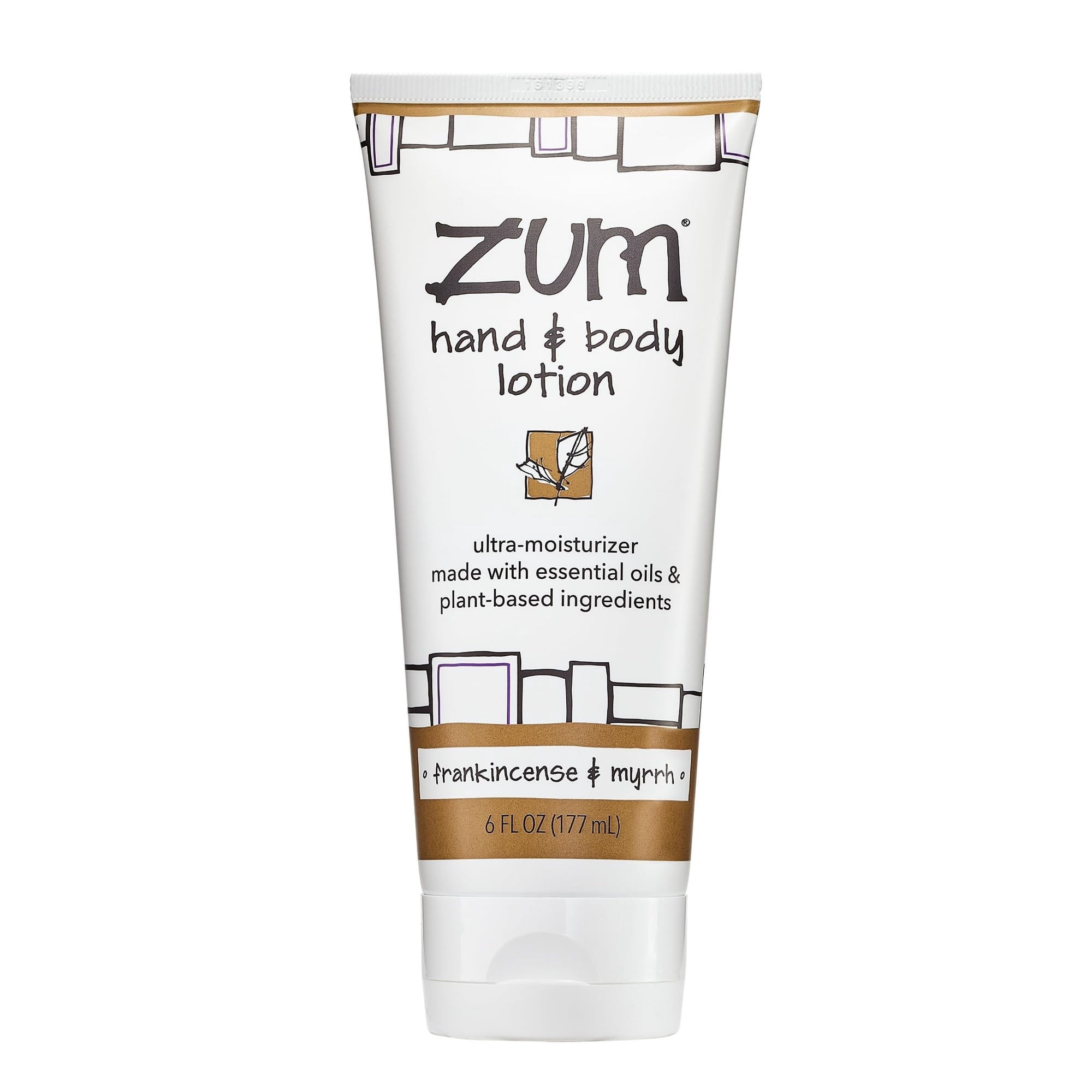 Zum by Indigo Wild Hand & Body Lotion – Natural Moisturizer for Dry Skin – With Shea Butter, Jojoba Oil & More – Frankincense & Myrrh Scent – 6 fl oz – For Men & Women