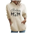 thumbnail image 3 of Womens Hoodie 2025 Hockey Mom Hoodies Casual Graphic Hoodies with Pockets Hooded Sweatshirt Hoodie Women Pullover, 3 of 4