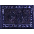 thumbnail image 1 of Ahgly Company Indoor Rectangle Persian Blue Traditional Area Rugs, 6' x 9', 1 of 4