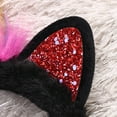 thumbnail image 5 of LABSERRON 1Pack Unicorn Design Earmuff Plush Ear Warmers Anti Slip Black Multi For Girls Women Winter Wear 11.4*7.1in, 5 of 8