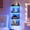 Black, variant on HOOBRO Vertical 4-Tier LED Floating Wall Shelves, Black