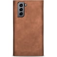 thumbnail image 4 of Wallet Case for Samsung Galaxy S21 FE (Not S21), Crossbody Neck Strap Lanyard Purse Handbag Shoulder Strap Cover with ID Card Holder Phone Case for Samsung Galaxy S21 FE XK Brown, 4 of 15