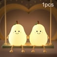 thumbnail image 3 of Sourire Poire Forme Silicone LED Veilleuse Dimmable Lampe de Chevet Rechargeable pour, 3 of 8