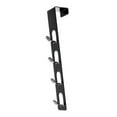 thumbnail image 1 of Door Back Hanger Hook, Vertical Clothes Hook Space Saving Drill Free Non Slip  For Bag For Bathroom Black,White, 1 of 1