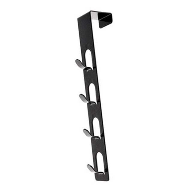 Vertical Clothes Hook, Door Back Hanger Hook Iron Non Slip For Bedroom For Hat Black,White