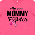thumbnail image 4 of Inktastic Breast Cancer Awareness My Mommy is a Fighter Youth T-Shirt, 4 of 5