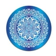 thumbnail image 2 of WIRESTER 7.88 in Round Mouse Pad with Non-Slip Rubber Base for Computers, Laptop, Office & Home - Blue & White Mandala, 2 of 5