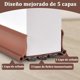 thumbnail image 2 of Guardapolvo para Puerta Autoadhesiva Burlete Bajo Puertas con Bloqueo de Ruido/Viento/Insectos Tira de Sellado Atrapa Polvo Doble Borde Cubre Polvo para Entrada Recortable Aislante Acústico, 2 of 4