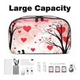thumbnail image 3 of Valentine's Day Oxford Cloth Waterproof Travel Organizer Storage Pouch Cable Organizer Travel Charging Cord Organizer Case, 3 of 6