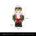 thumbnail image 3 of jifeng Nutcracker Figures Candlestick Holder Nutcracker Ornament for Shelf Office Decor Green, 3 of 5