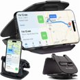 thumbnail image 1 of Car GPS Phone Holder for Car Dashboard, 360 Degree Rotation for 6.5 inch Alogy Phone, Black, 1 of 5