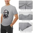 thumbnail image 6 of WISHTIME Men's Tees Halloween Print Casual Short Sleeve T Shirts Summer Tops Vintage Tees, Made in USA, 6 of 9