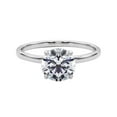 thumbnail image 2 of Mauli Jewels Women's 1.5 Carat Round Moissanite Diamond Engagement Ring in 18K Gold, 4-Prong Setting, 2 of 7