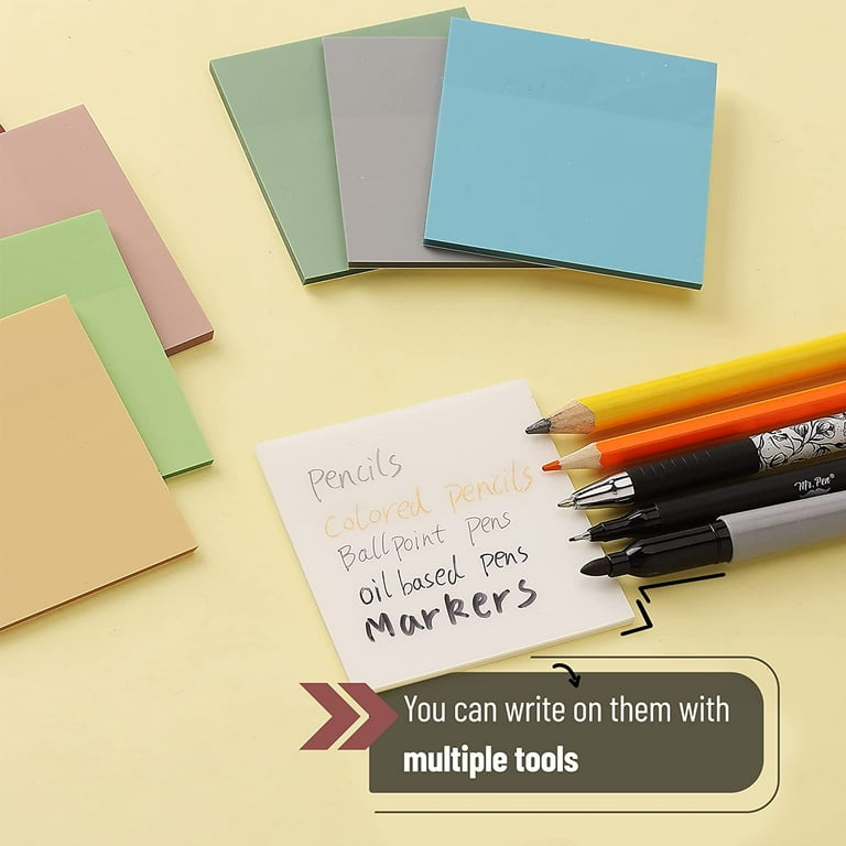 300pcs Transparent Sticky Notes, Waterproof Clear Sticky Notes, See