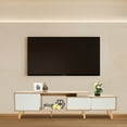 thumbnail image 3 of 78'' TV Stand Wood TV Cabinet Stand with Doors Adjustable Shelves Console Table, 3 of 18
