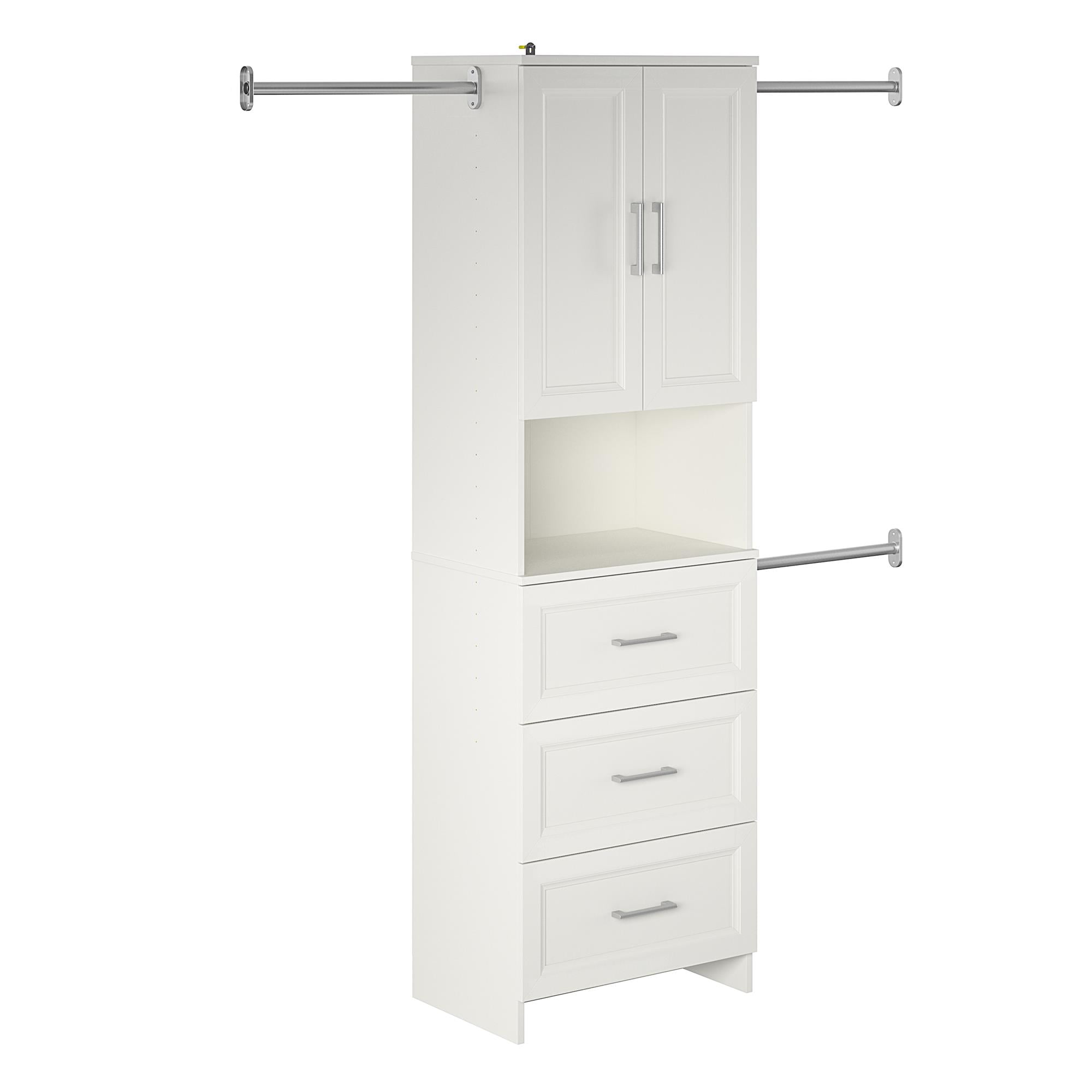 Nevaeh Ridge 3 Drawer Closet Storage, White