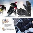 thumbnail image 5 of Savior Heat 7.4V Heated Motorcycle Gloves for Men Waterproof &Touchscreen Winter Glove with Leather Hard Knuckle for Skiing,Snowboarding,Riding, 5 of 12