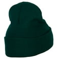 thumbnail image 3 of Glitter Happy Holiday Embroidered Long Knitted Beanie - Dk Green OSFM, 3 of 5